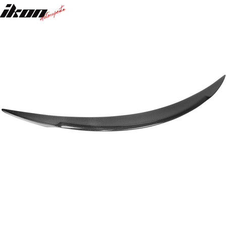 Fits 12-24 Tesla Model S Trunk Spoiler V Style Carbon Fiber Rear Deck Lid Wing