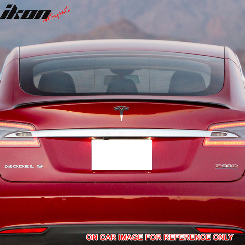 Fits 12-23 Tesla Model S 4Dr Sedan Rear Trunk Spoiler Wing ABS