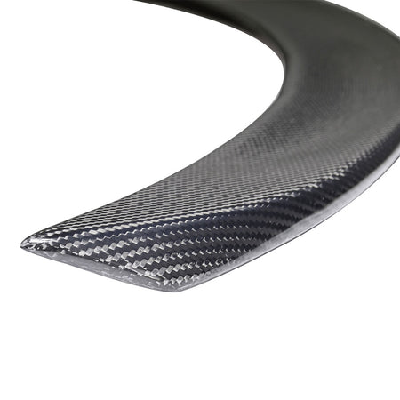 Fits 12-23 Tesla Model S OE Factory Style Carbon Fiber Trunk Lip Spoiler Wing