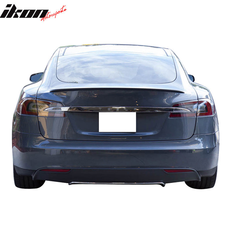 Fits 12-23 Tesla Model S 4Dr Sedan Rear Trunk Spoiler Wing ABS