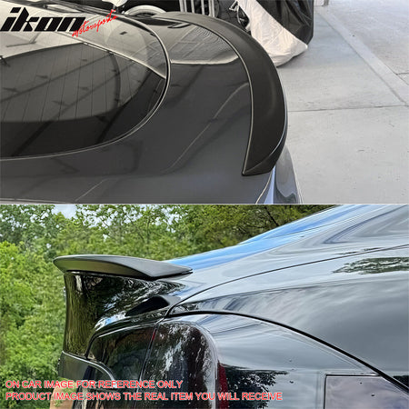 Fits 12-25 Tesla Model S OE Style Rear Trunk Spoiler Wing Painted #PPSW White