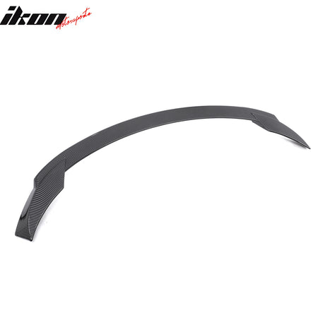 Fits 20-25 Tesla Model Y Sport Style Trunk Spoiler Wing Carbon Fiber Print ABS