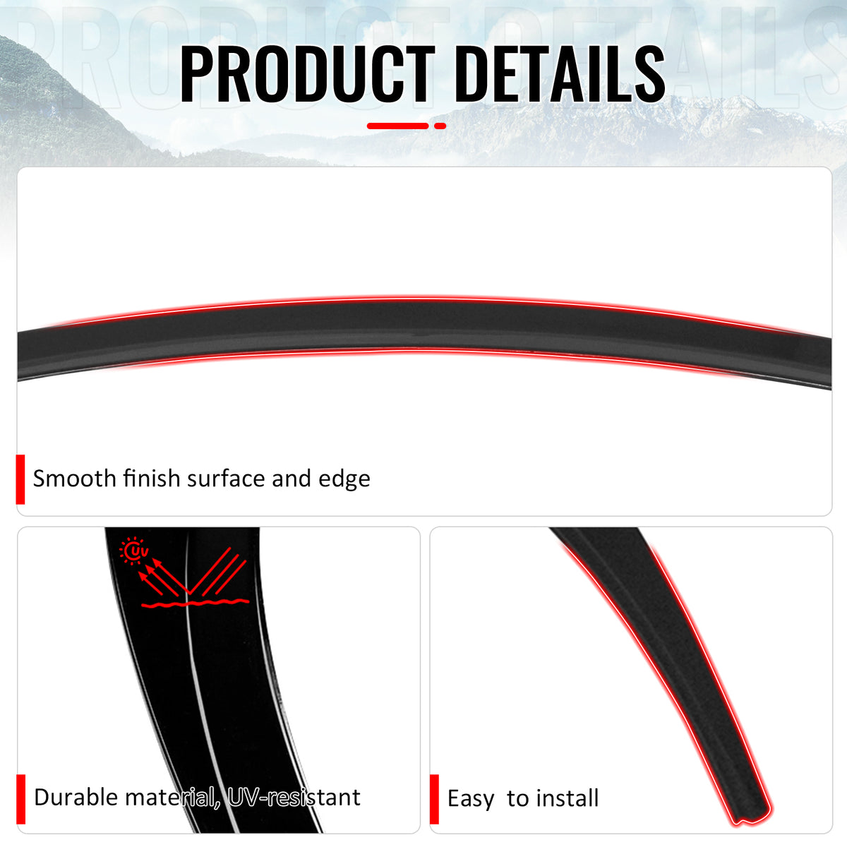 Fits 20-25 Tesla Model Y MX Style Rear Trunk Lid Spoiler Wing Lip Gloss Black