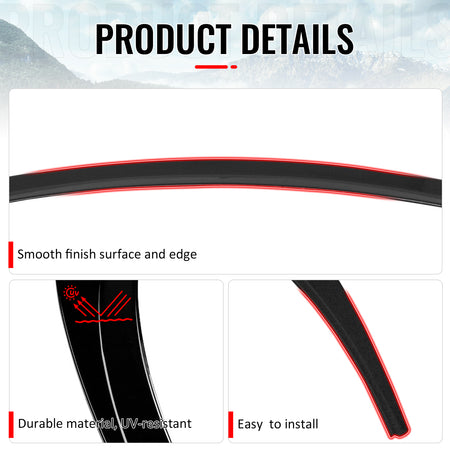 Fits 20-25 Tesla Model Y MX Style Rear Trunk Lid Spoiler Wing Lip Gloss Black