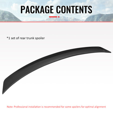 Fits 25-26 Tesla Model Y Juniper IKON S Trunk Spoiler Gloss Black Rear Wing ABS