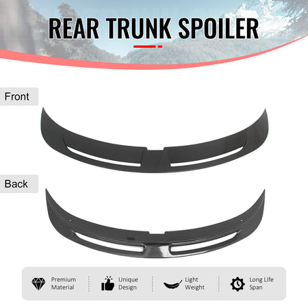 Fits 25-26 Tesla Model Y Trunk Spoiler Carbon Fiber Print Rear Wing ABS V2 Tail