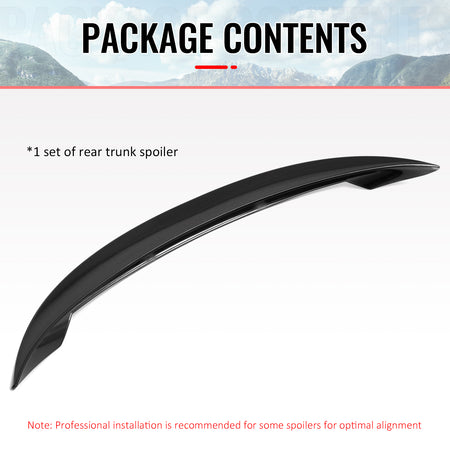 Fits 25-26 Tesla Model Y Juniper IKON Z Trunk Spoiler Gloss Black Rear Wing ABS