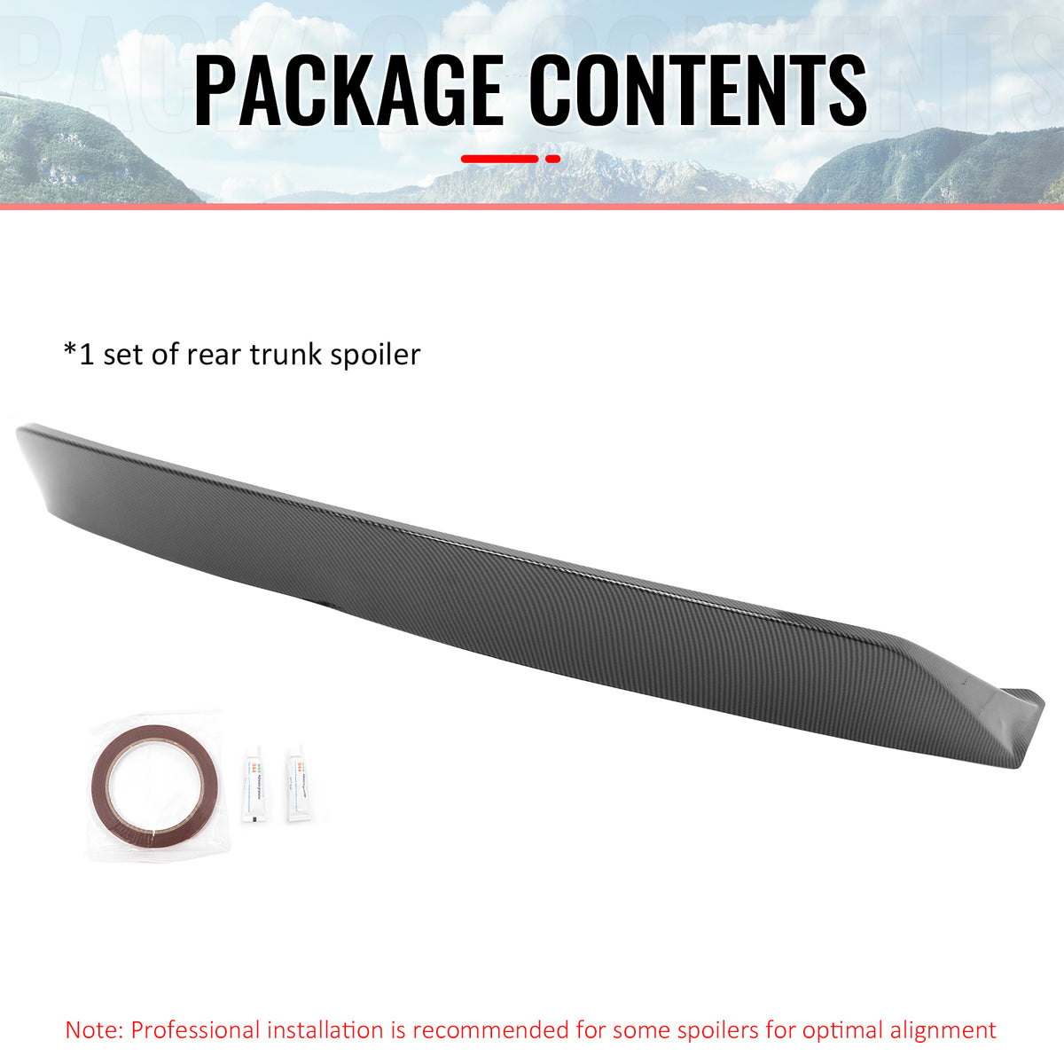 Fits 26-27 Tesla Model Y Juniper IKON Style Trunk Spoiler Carbon Fiber Print