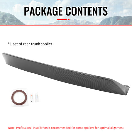 Fits 26-27 Tesla Model Y Juniper IKON Style Trunk Spoiler Carbon Fiber Print