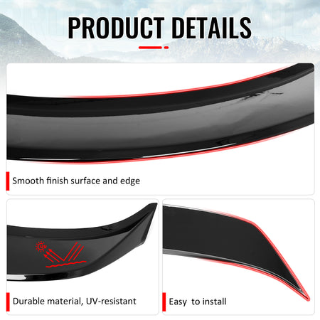 Fits 26-27 Tesla Model Y Juniper IKON Style Duckbill Trunk Spoiler Gloss Black
