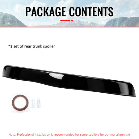 Fits 26-27 Tesla Model Y Juniper IKON Style Duckbill Trunk Spoiler Gloss Black