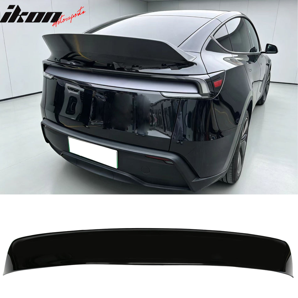 Duckbill Rear Trunk Deck Lid Spoiler Wing Lip for 2026-2027 Tesla Model Y Juniper IKON Style Gloss Black ABS