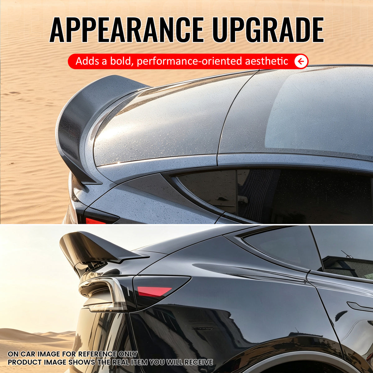 Fits 26-27 Tesla Model Y Juniper IKON Style Duckbill Trunk Spoiler Matte Black
