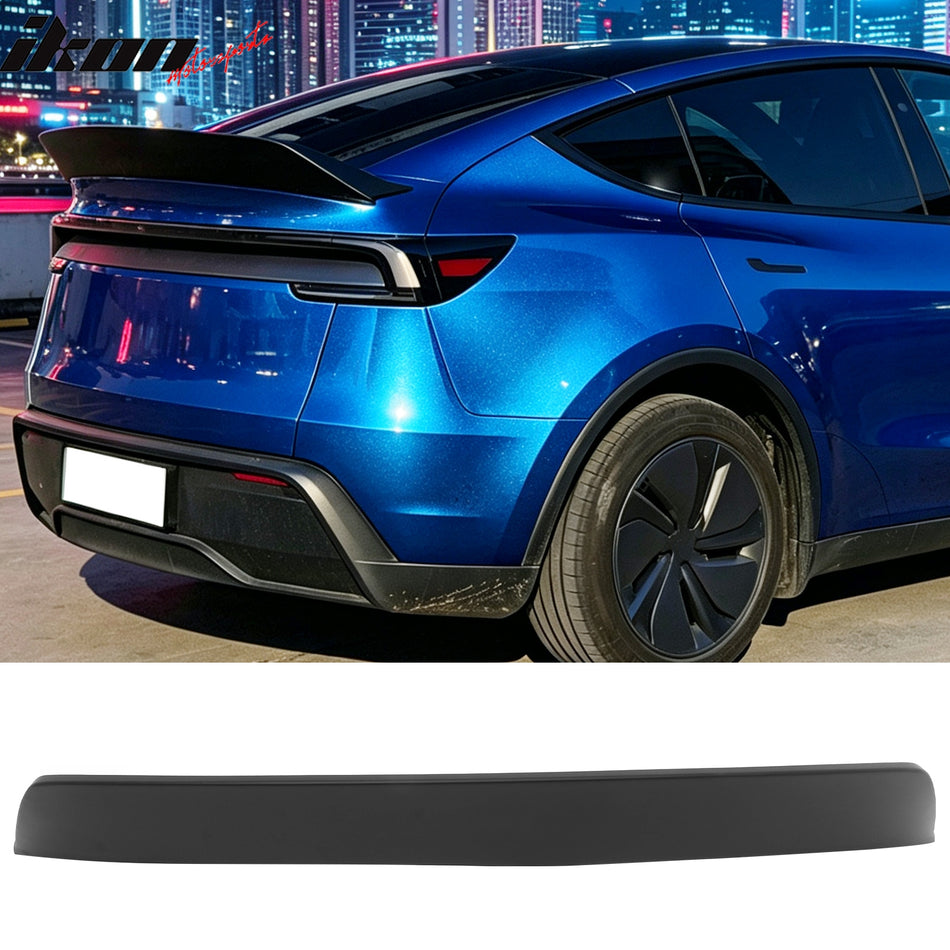 Duckbill Rear Trunk Deck Lid Spoiler Wing Lip for 2026-2027 Tesla Model Y Juniper IKON Style Matte Black ABS