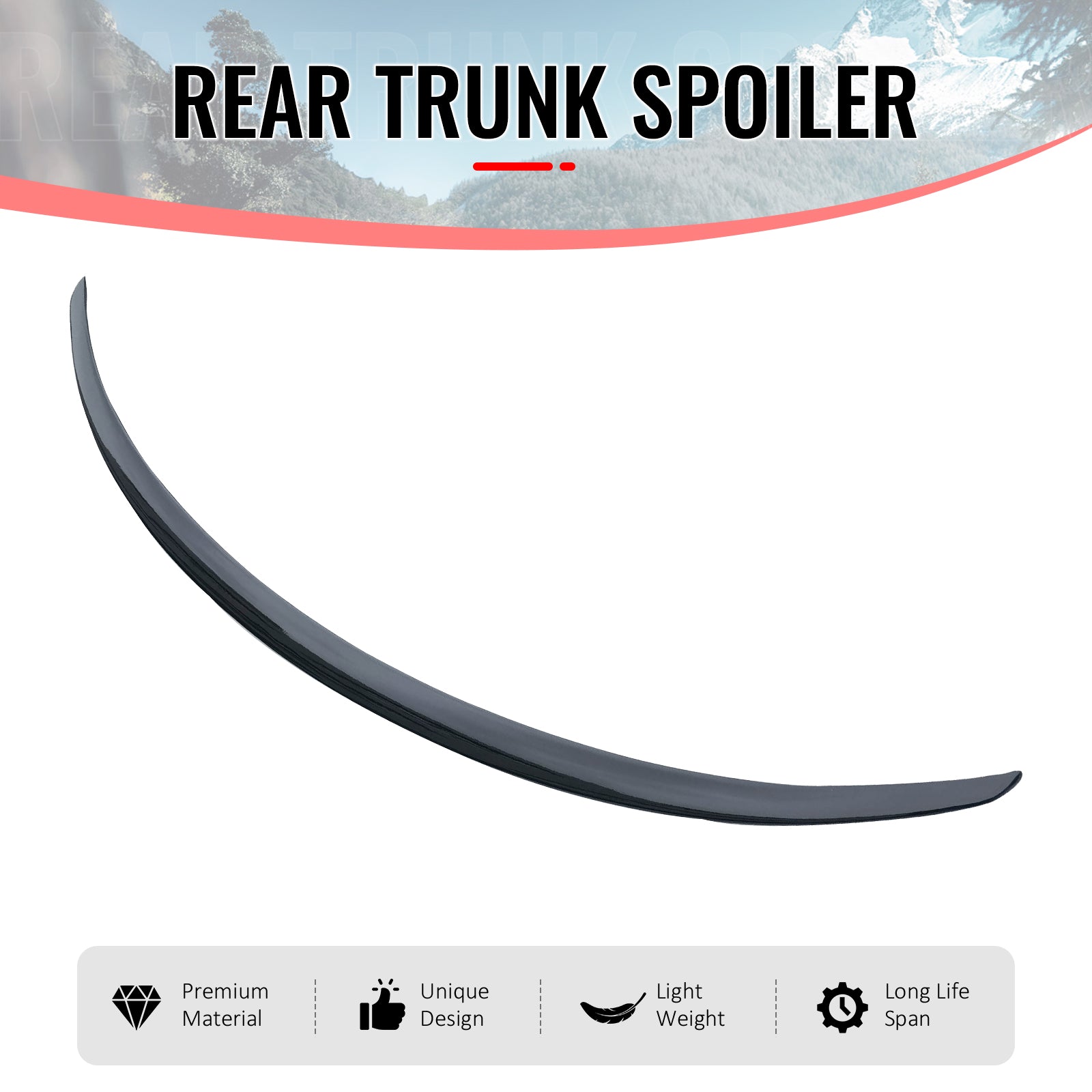 Fits 2026 Tesla Model Y Juniper OE Style Trunk Spoiler ABS