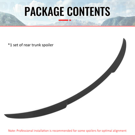 Fits 2026 Tesla Model Y Juniper V Style Trunk Spoiler Matte Black Rear Wing ABS