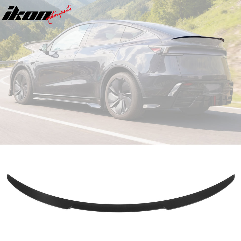 2026 Tesla Model Y Juniper V Style Rear Trunk Spoiler Matte Black ABS