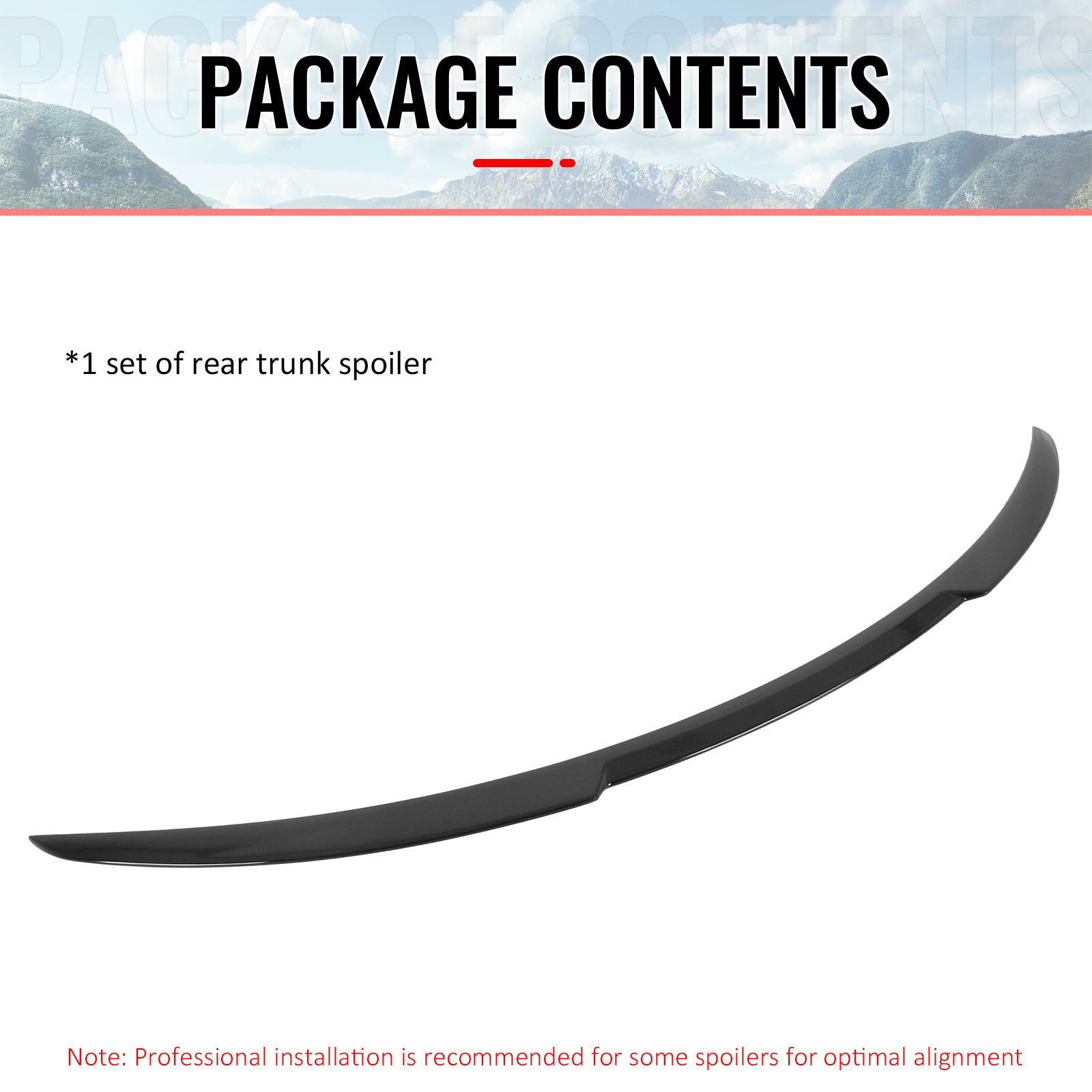 Fits 2026 Tesla Model Y Juniper V Style Trunk Spoiler Gloss Black Rear Wing ABS