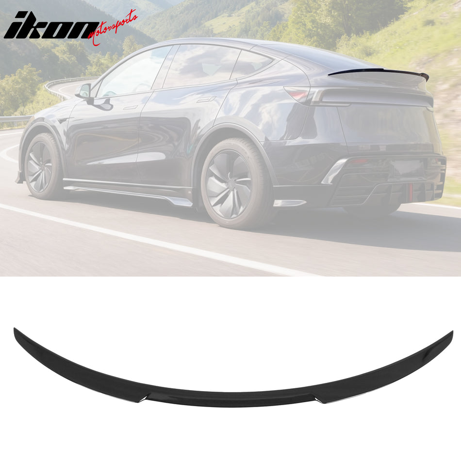 2026 Tesla Model Y Juniper V Style Rear Trunk Spoiler Gloss Black ABS