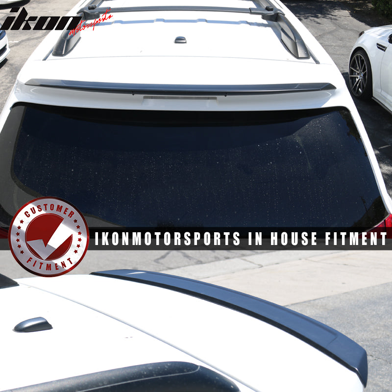 IKON MOTORSPORTS, Trunk Spoiler Compatible with 2011-2017 Toyota Sienna, Painted ABS Plastic Rear Trunk Lid Spoiler Wing Lip