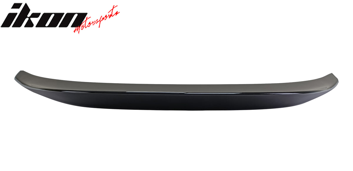 IKON MOTORSPORTS, Trunk Spoiler Compatible with 2022-2026 Subaru BRZ & Toyota GR86, IKON Style Painted #CB4 D4S EH3 Crystal Black Silica Pearl FRP Fiberglass Reinforced Rear Trunk Lid Spoiler Wing Lip