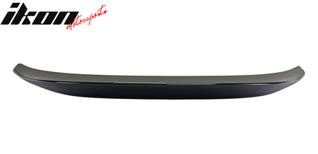 IKON MOTORSPORTS, Trunk Spoiler Compatible with 2022-2026 Subaru BRZ & Toyota GR86, IKON Style Painted #CB4 D4S EH3 Crystal Black Silica Pearl FRP Fiberglass Reinforced Rear Trunk Lid Spoiler Wing Lip