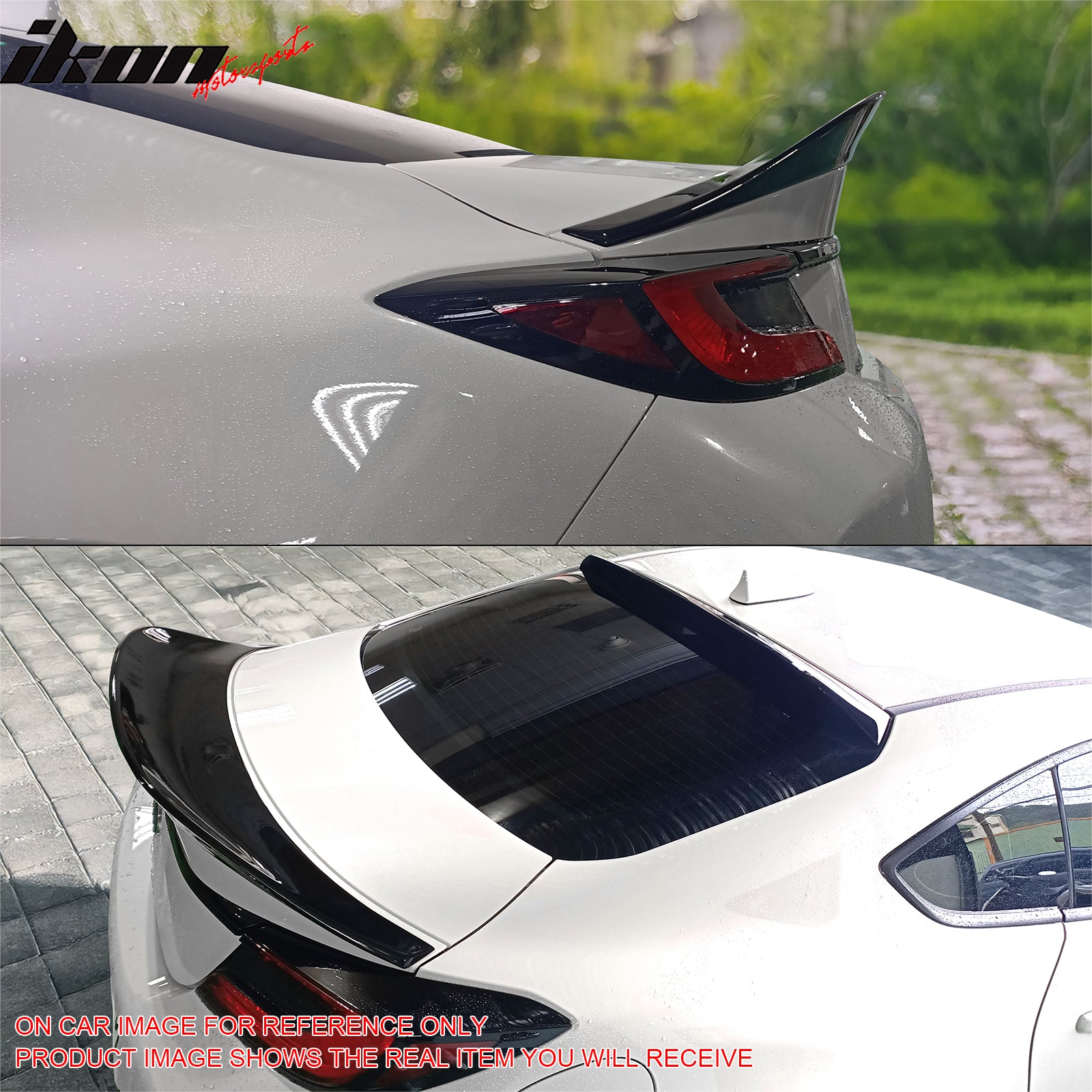 Fits 22-26 Toyota GR86/Subaru BRZ IKON Style Trunk Spoiler FRP Painted #DCK Red