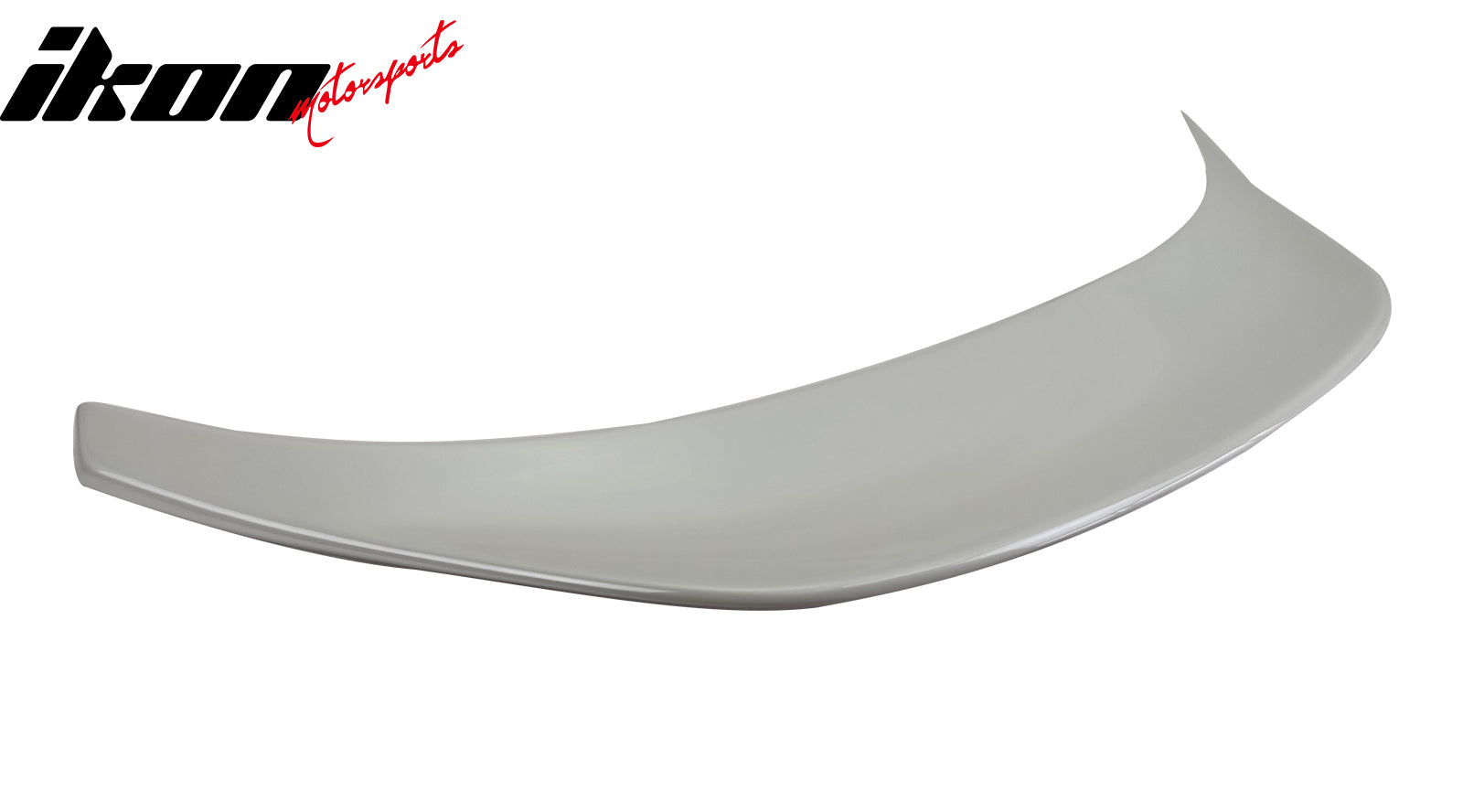 IKON MOTORSPORTS, Trunk Spoiler Compatible with 2022-2026 Subaru BRZ & Toyota GR86, IKON Style Painted #K1X WH2 Crystal White Pearl FRP Fiberglass Reinforced Plastic Rear Trunk Lid Spoiler Wing Lip