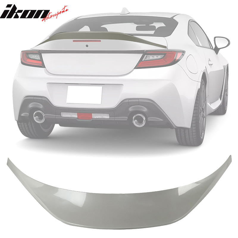 Fits 22-24 Subaru BRZ Toyota GR86 V Roof + TRD Trunk Spoiler Painted #K1X White