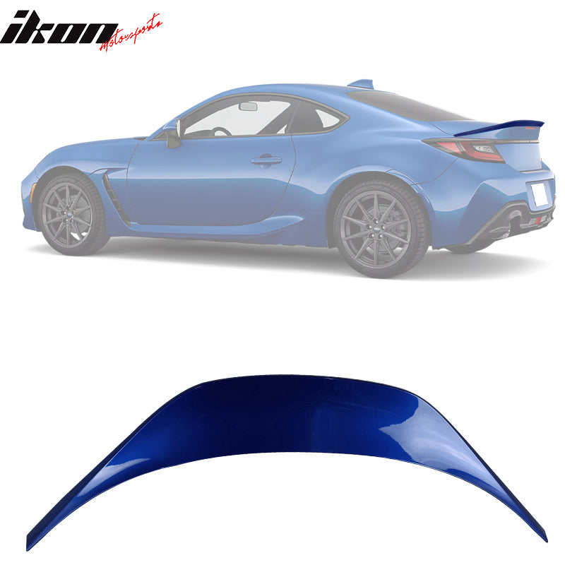 Fits 22-24 Subaru BRZ Toyota GR86 V Roof & TRD Trunk Spoiler Painted #K7X Blue