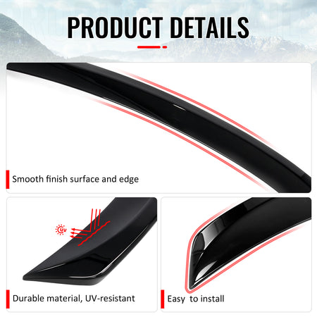 Fits 2013-2018 Toyota Avalon IKON Style Rear Trunk Spoiler Wing Gloss Black ABS