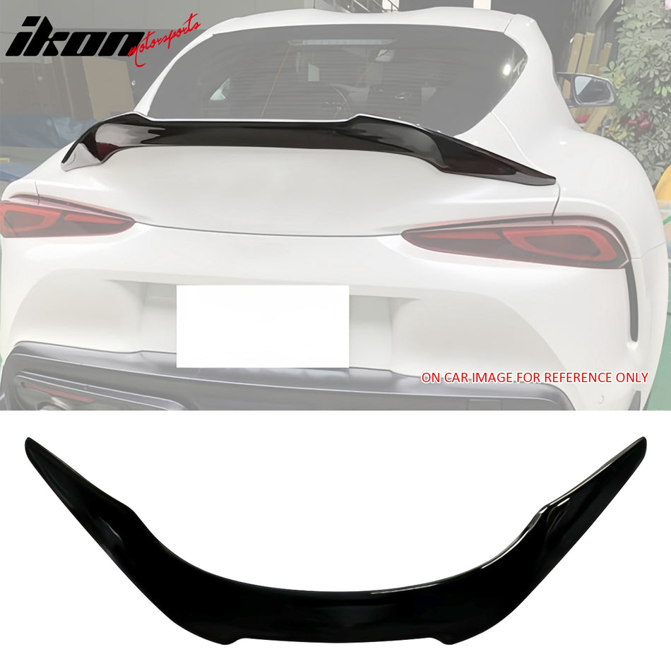 2020-2024 Toyota GR Supra Trunk Spoiler V Style Gloss Black Rear Wing