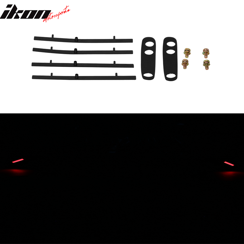Universal Fitment Rear Trunk Spoiler Deck Wing With 2 Post&LED Turn Signal Light