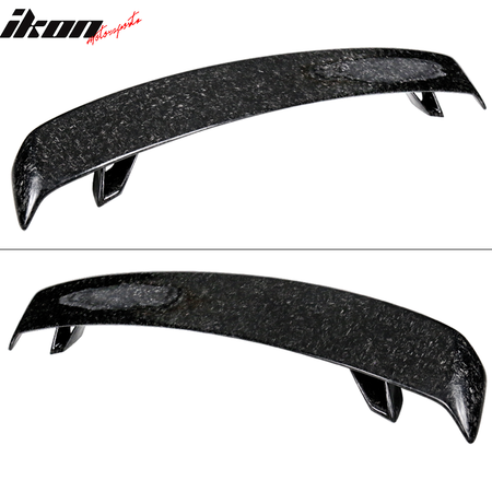 Universal Racing Rear Trunk Spoiler Lip Wing Added on Forged Carbon Fiber CF
