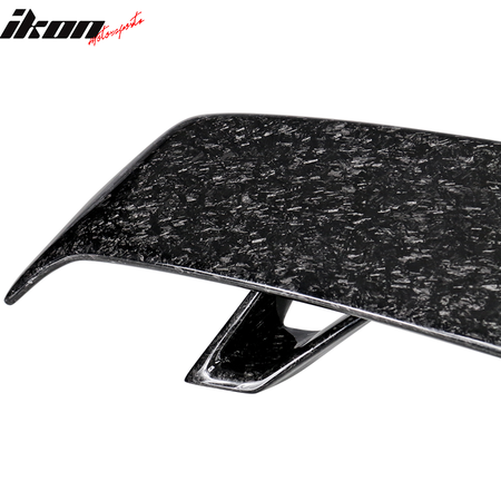 Universal Racing Rear Trunk Spoiler Lip Wing Added on Forged Carbon Fiber CF