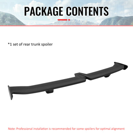 Fits 17-23 Benz W213 E-Class 54" PRO Style Rear Trunk Spoiler Matte Black ABS