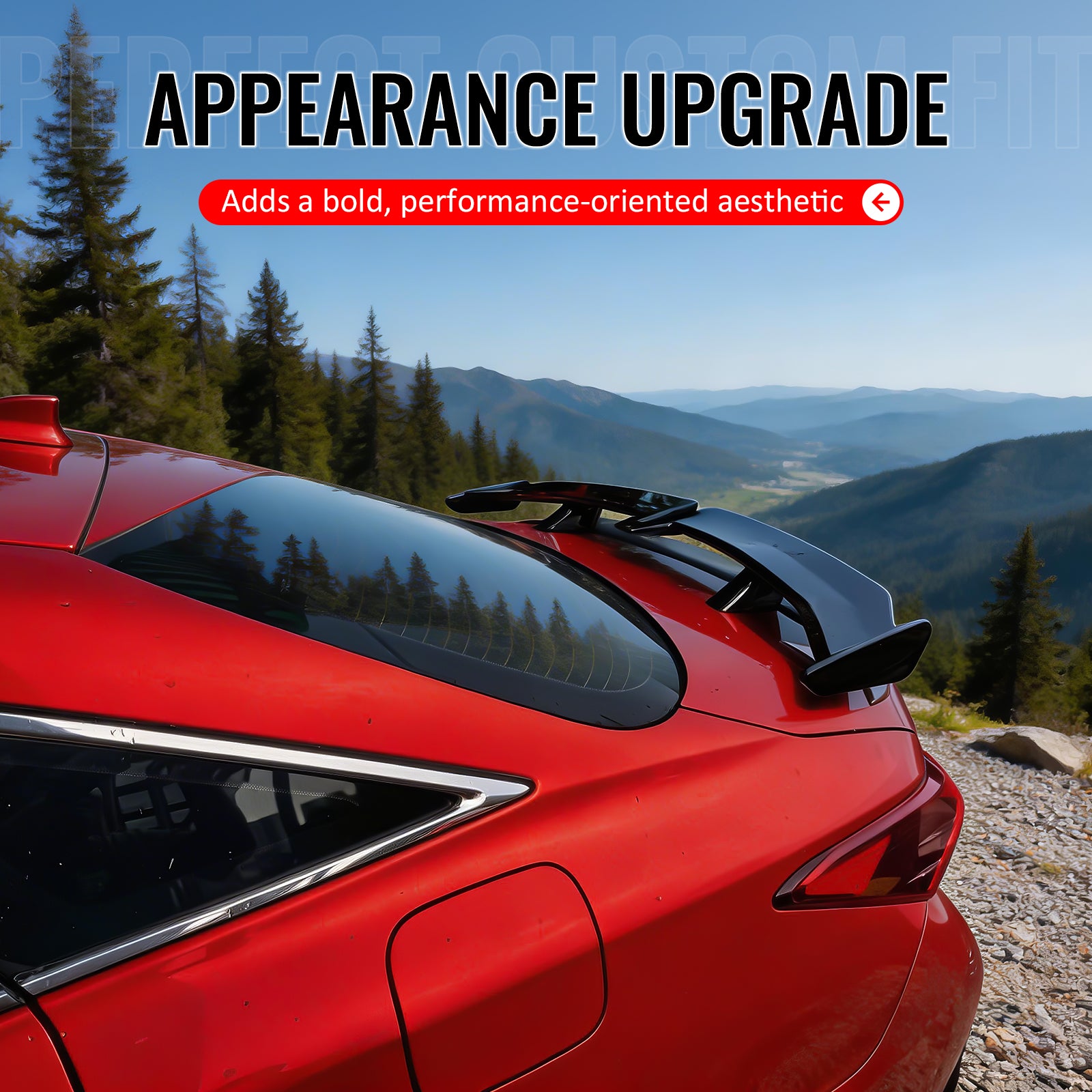 Fits 19-22 Toyota Avalon 54" PRO Style Rear Trunk Spoiler Wing Matte Black ABS