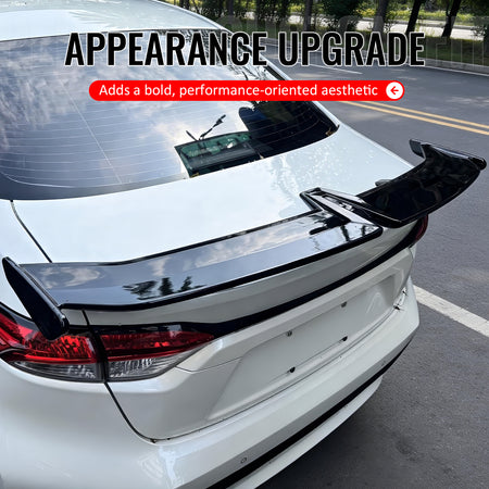Fits 20-26 Toyota Corolla 54" PRO Style Rear Trunk Spoiler Wing Matte Black ABS