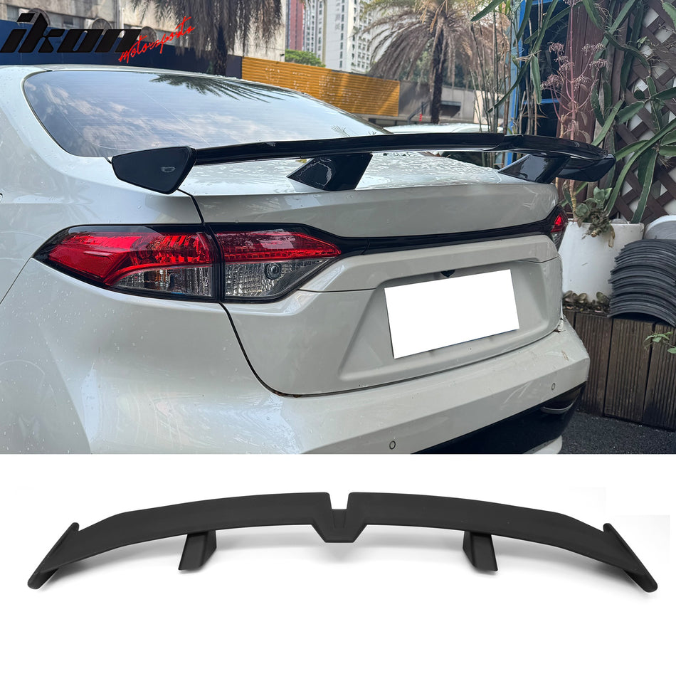 2020-2026 Toyota Corolla 54'' PRO Style Matte Black Rear Trunk Spoiler Wing Lip ABS
