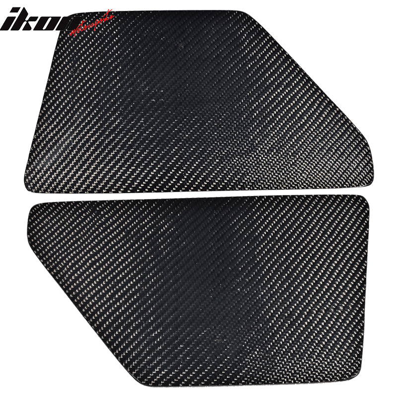 V2 Universal GT Trunk Spoiler Wing Side Plate Add On- Carbon Fiber CF