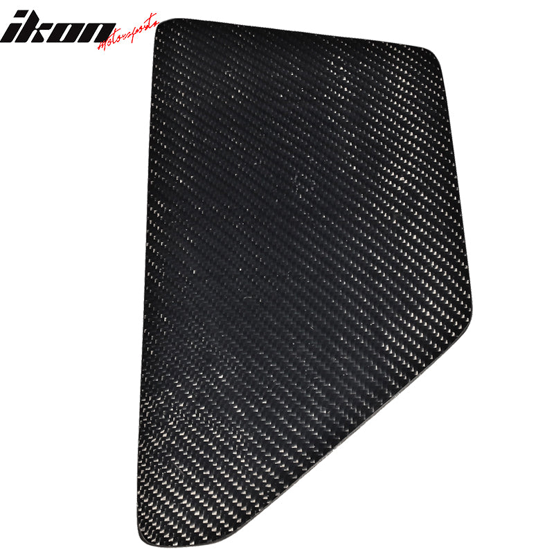 V2 Universal GT Trunk Spoiler Wing Side Plate Add On- Carbon Fiber CF