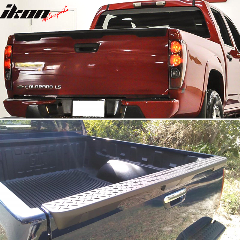 Compatible With 04-12 Chevrolet Colorado GMC Canyon Tailgate Protector Spoiler Cover PP By IKON MOTORSPORTS