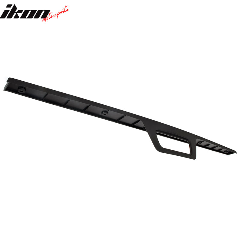 IKON MOTORSPORTS, Tailgate Protector Compatible with 2015-2020 Ram 700, PP Matte Black Tailgate Cover Moulding Cap Trim Protector