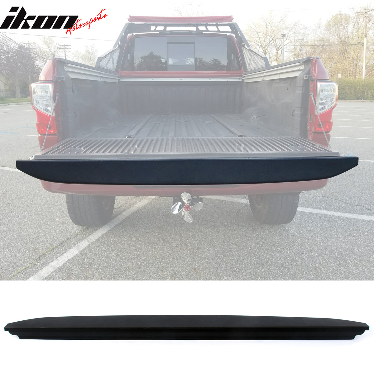 IKON MOTORSPORTS Tailgate Molding Cap Protector, Compatible with - Main Image