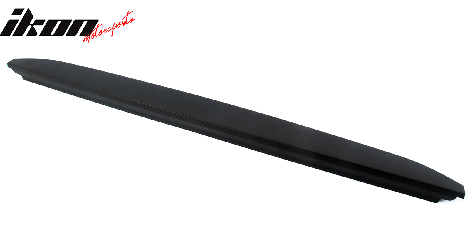 IKON MOTORSPORTS Tailgate Molding Cap Protector, Compatible with 2016-2024 Nissan Titan & Titan XD, Black Tail Gate Cover Top Spoiler Lip Trim