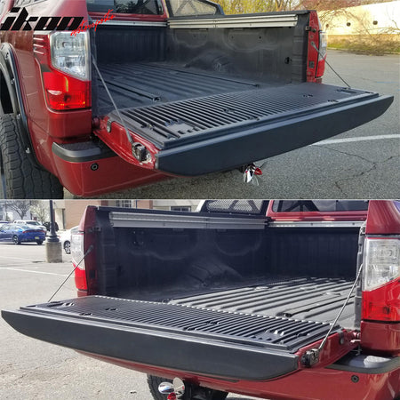 Fits 16-24 Nissan Titan & Titan XD Tailgate Molding Cap Protector Spoiler Cover