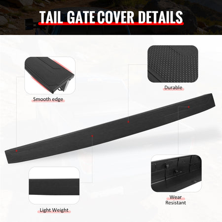 Fits 16-23 Toyota Tacoma Pickup Tailgate Cover Spoiler Molding Cap Protector