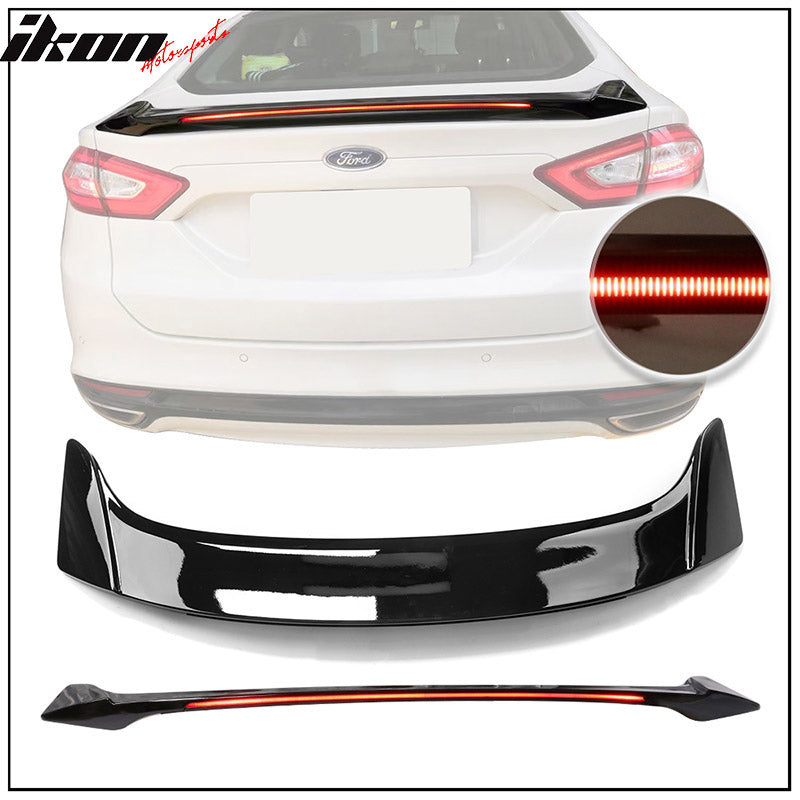 Trunk Spoiler Compatible With 2013-2018 Ford Fusion, Rear Trunk