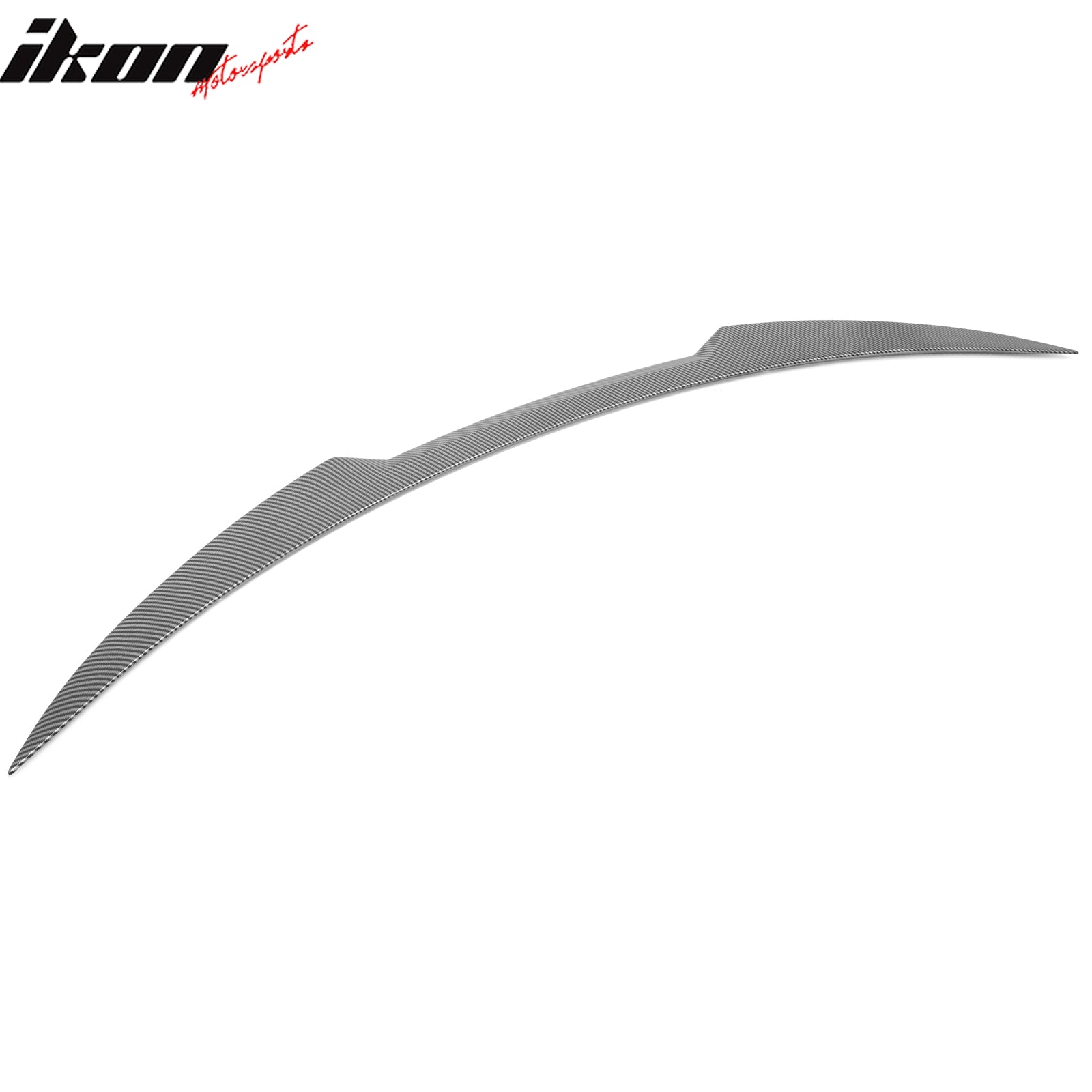 Fits 17-26 Alfa Romeo Stelvio V Style Trunk Middle Spoiler Carbon Fiber Print