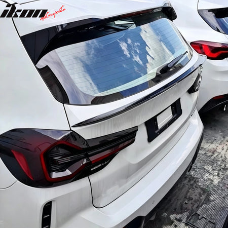 Fits 18-24 BMW X3 G01 IKON Style Rear Trunk Middle Spoiler Wing Gloss Black ABS